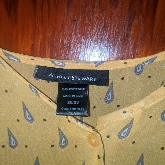 26W/28W Ashley Stewart Top High Low Tie front Maxi - Picture 4 of 4